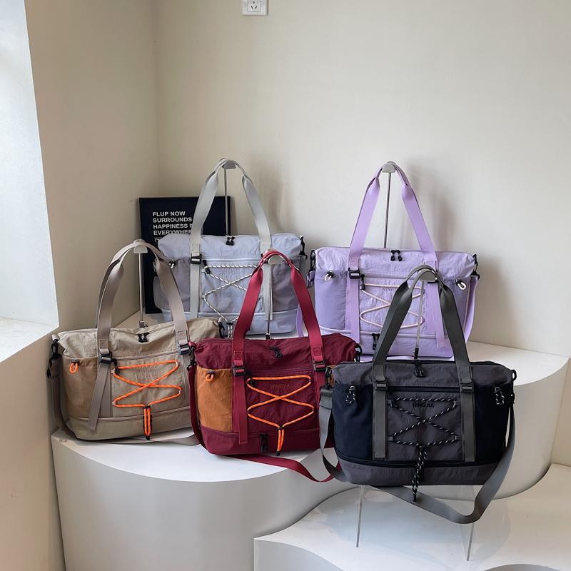 Short-Distance Travel Bag Dry Wet Separation Large Capacity Fitness Bag Luggage Bag Student Sports Shoulder Crossbody Bag with Separation Shoes Bags