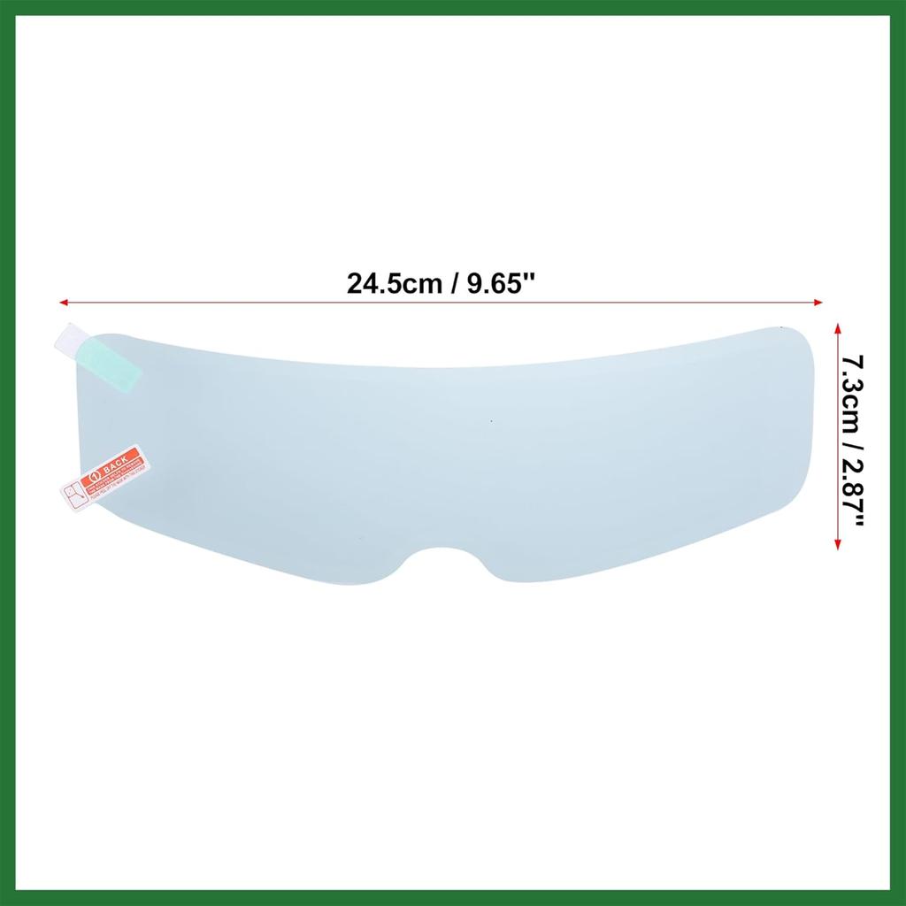 Motoforti 3pcs 9.65"x2.87" Anti Fog Film for Motorcycle Helmet Universal Anti Fog Shield Film Lens Sticker Durable Nano Coating Sticker Film Helmet