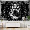 Tarot Divination Tapestry Wall Hanging Hippie Bohemian Witchcraft Dark Mystery Dorm Living Room Home Decor Cloth