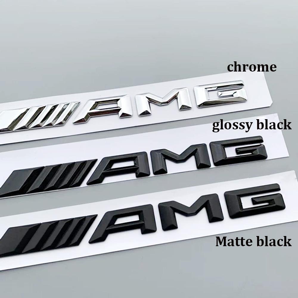 KMLC3 New 3D Car Rear Trunk emblem Decal Letters Sticker For Mercedes Benz AMG A B C E G CLA W211 W203 W204 W210 W124 accessories