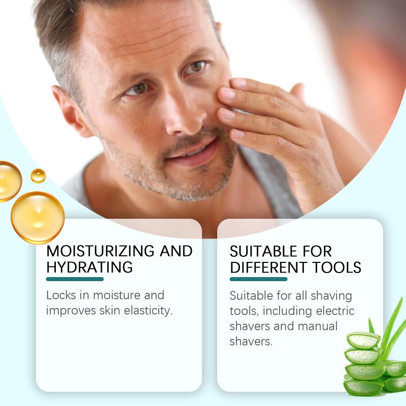 Men s Shaving Mousse: Gentle Cleansing and Care for the Face, Fine Foam for Shaving and Skin Care one size