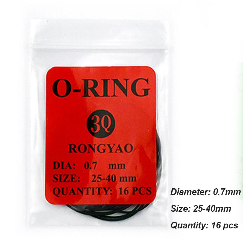 Watch Back Case Rubber Waterproof O-Ring Gasket Thickness 0.5mm/0.6mm O-Ring Seal Gasket Oil Watchmaker's Repair Care Tools