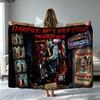 Terrifier Horror Print Flannel Blanket High Quality Warm Comfortable Cover for All Seasons Perfect for Gifts Home Decor