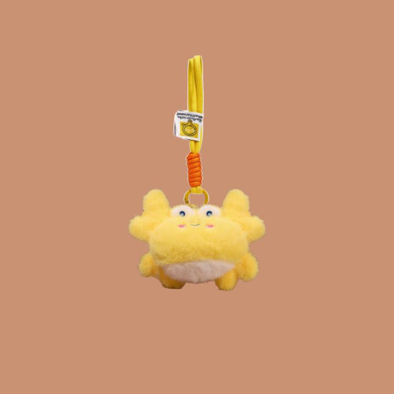 Cute Cute Marine Animal Jellyfish Pendant Plush Toy Doll Crab Lobster Keychain Bag Pendant