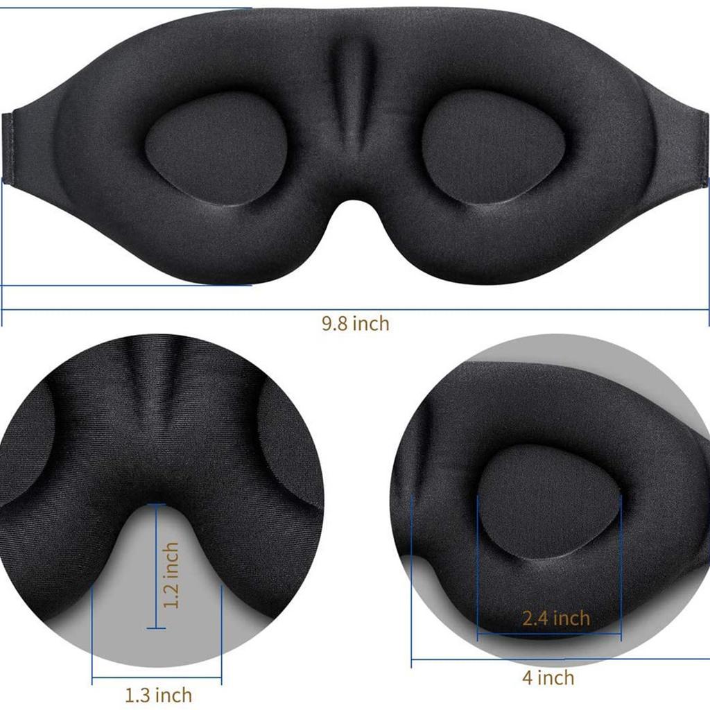 3D Eye Mask Sleeping Eye Mask Soft Breathable Night Blindfold Blackout for Men Women