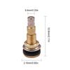 Air Tubeless Tire Nipple Liquid Stem Brass 1 7/8in TR618A For Tractor 0.625in Hole Car Caps Pin Valves