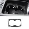 For Mazda 3 Axela 2014- Central Control Water Cup Panel Cover Decorative Sticker Car Interior Accessories Carbon Fiber