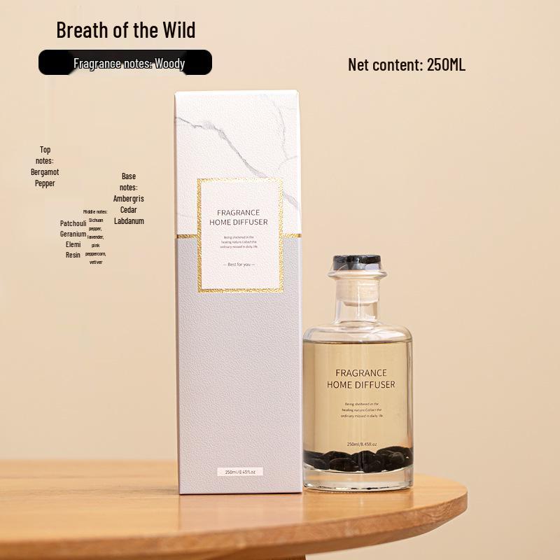 Rattan Glass Aromatherapy Diffuser: Flameless Essential Oil Decor for Home, Bedroom & Hotel