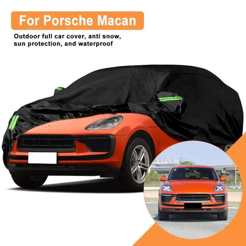 For Porsche Macan Car Full Cover - Outdoor Waterproof Snowproof Sunshade, Winter & Summer All Weather Auto Protection Accessory