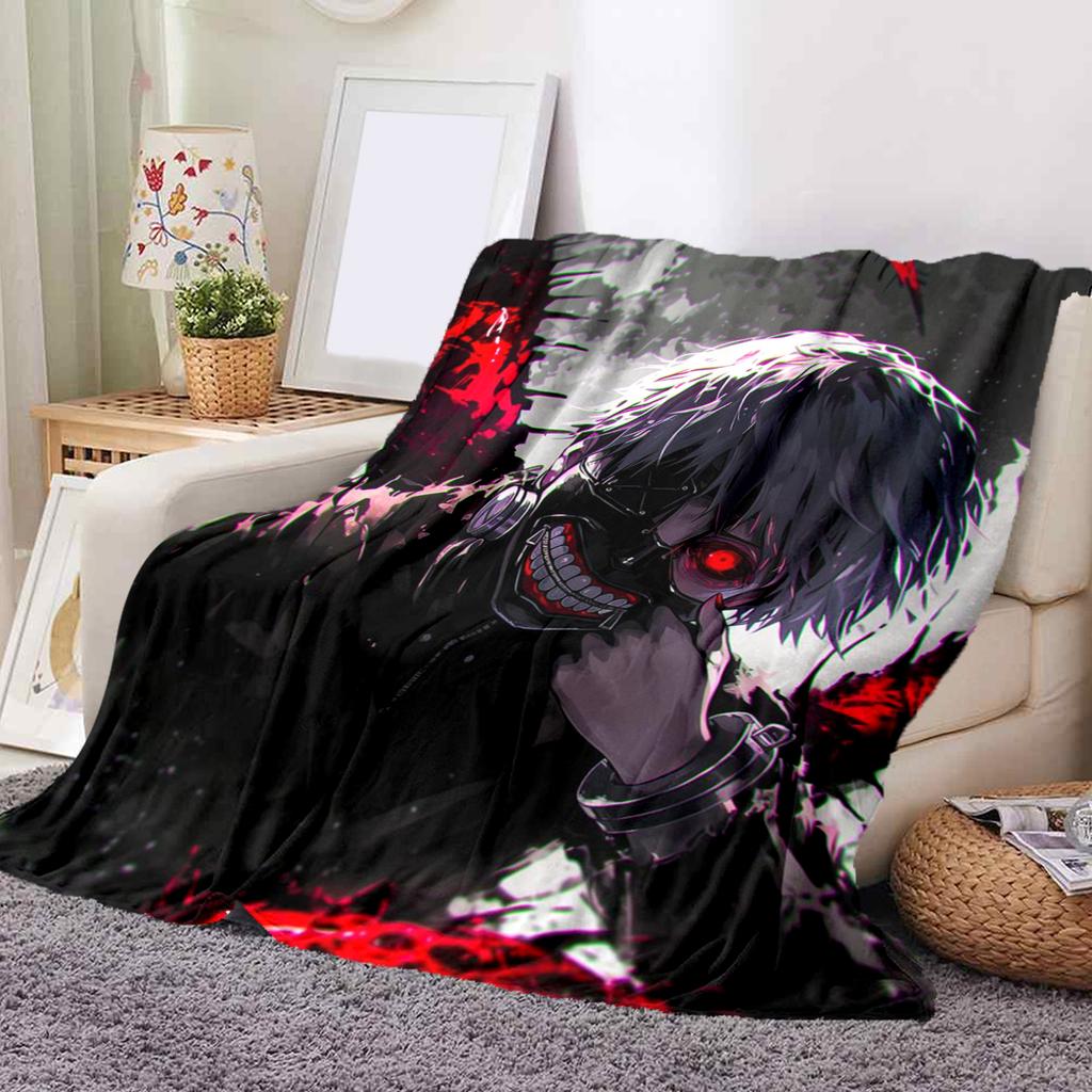 1Pc Cartoon Print Flannel Blanket, High Quality Comfortable for All Seasons, Home Decor, Warmth and Comfort, Perfect for Christmas Birthday Gift