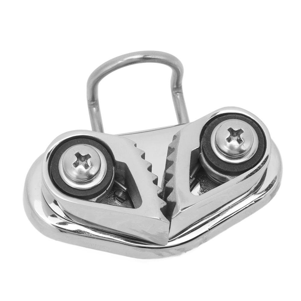 

316 Stainless Steel 316 Stainless Steel Cleat Fairlead Leading Ring Anchor Rope Cleats Sailing 1 x Rope Cleats、Wire Ring