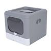 Foldable Cat Litter Box Large Size Top Entry Anti Splashing Enclosed Kitty Litter Box for Home
