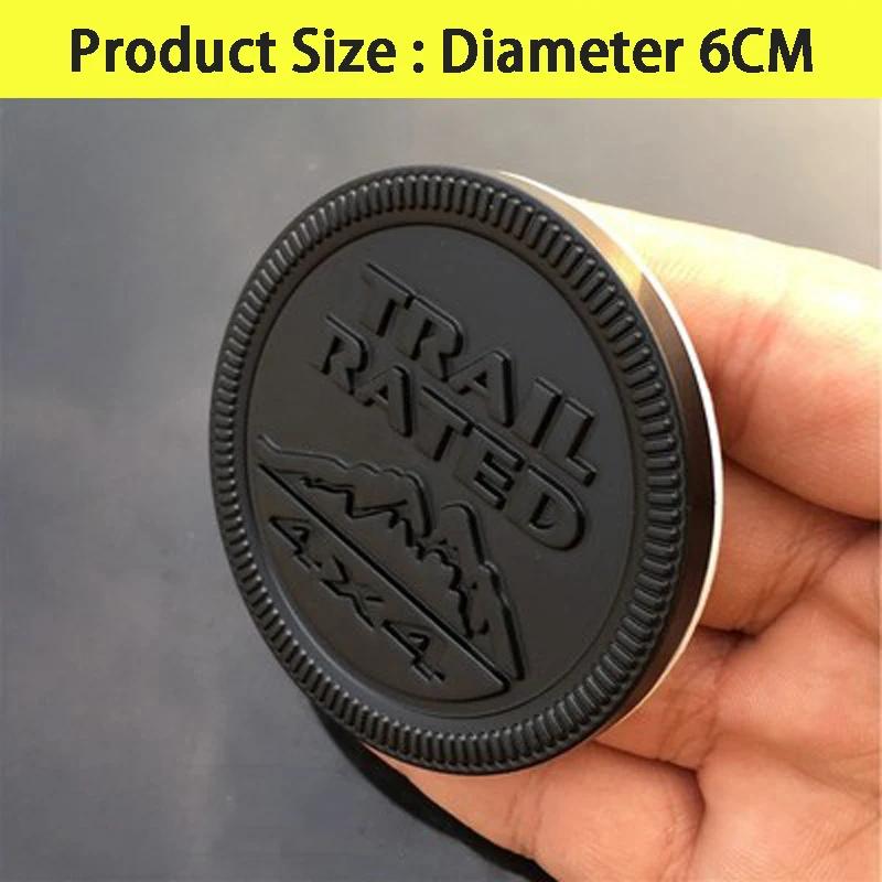 סמל תלת-ממדי ממתכת 4X4 Trail Rated, לוגו, תג, מדבקות לרכב עבור ג'יפ רנגלר, פטריוט, גרנד צ'ירוקי, עיצוב רכב, אביזרי רכב