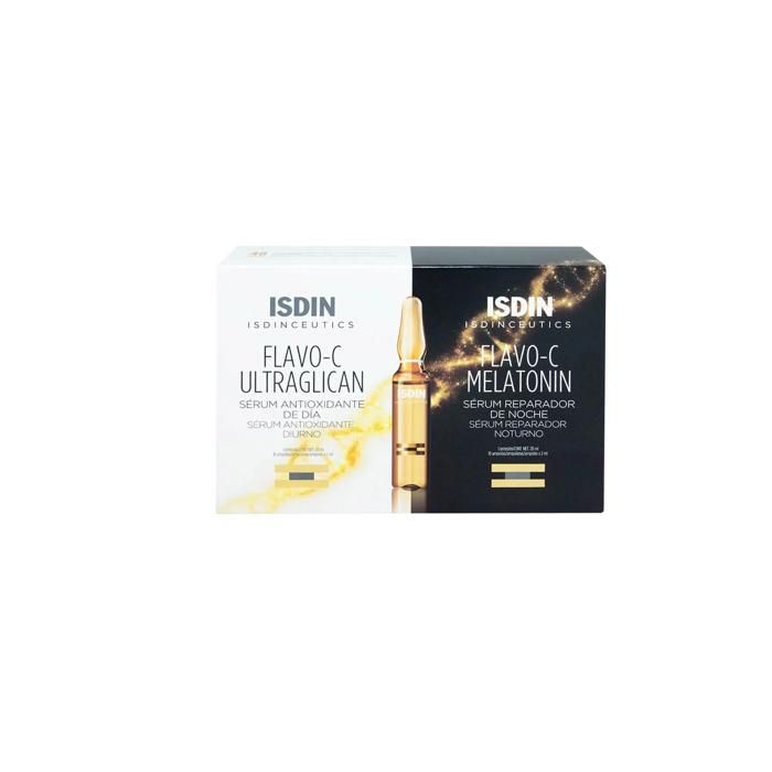 Sérum antioxydant - Isdin - Melatonin + Ultraglican - 20 ampoules - Non comédogène - 2,5 ml