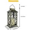 LED Solar Lantern Hanging Light Outdoor Yard Patio Garden Decor Lamp Landscape (#A)