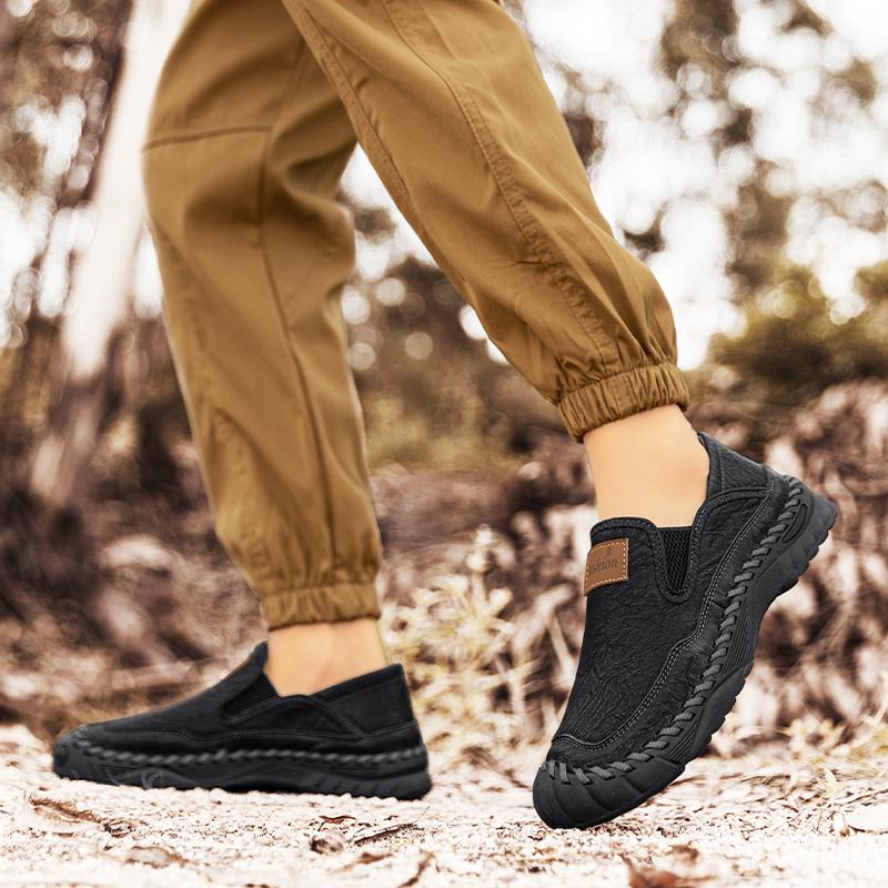 38-48 Spring/Autumn Men's Handmade Retro Leisure Shoes Large Size  Casual Shoes Leather Rubber Bottom Handmade Car Men's Leather  Boots