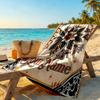 Tattoo Style Customizable Name Beach Towel High Absorbency & Quick-Dry Perfect for Traveling Yoga Camping and Swimming