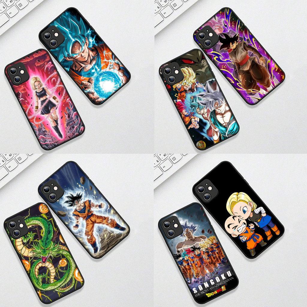 Soft Cover for Apple iPhone 13 12 Mini XS 11 Pro Max 7 8 Plus XR SE 2022 2020 SE3 Coque Phone Case Android 18 Dragon Gokus Ball