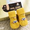 Four Seasons Non-Slip Pet Socks with Big-Eyed Cartoon Design