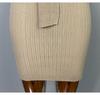 Korean Dongdaemun Slim Knit Dress - Sleeveless, Sash-Detail, Sexy & Elegant Femininity Style