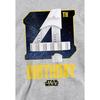 Star Wars Childrens/Kids Heather Relaxed Fit 4th Birthday Hoodie