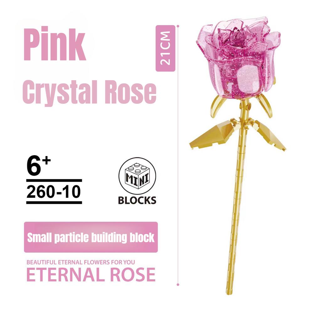 Eternal Flower Rose Building Block Toy Compatible with LEGO Assembly Decoration Girl Valentine's Day Teacher's Day Gift