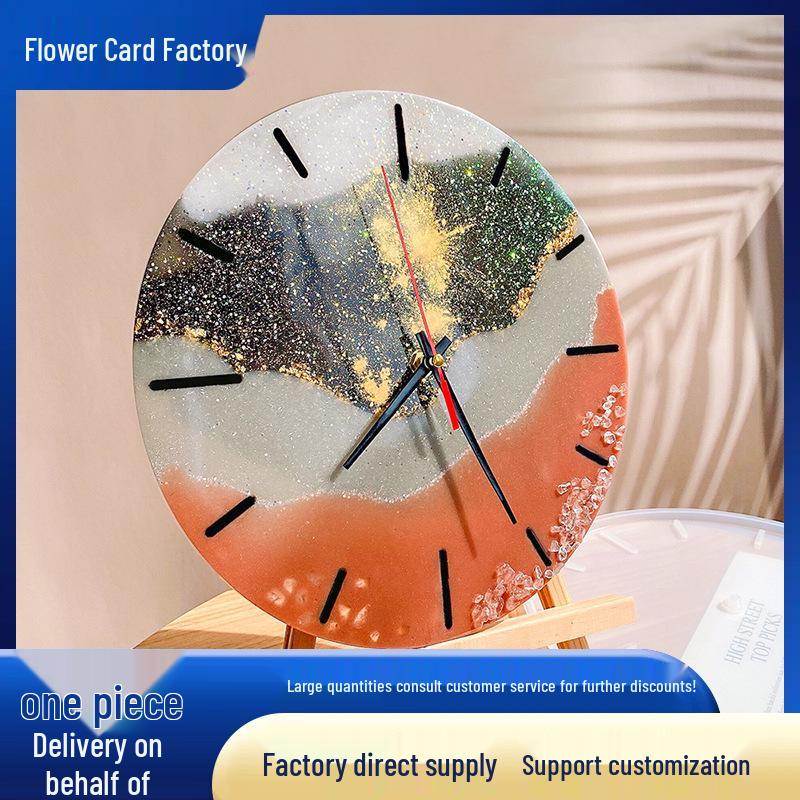 DIY Kulaté hodiny Silikonová forma s římskými číslicemi