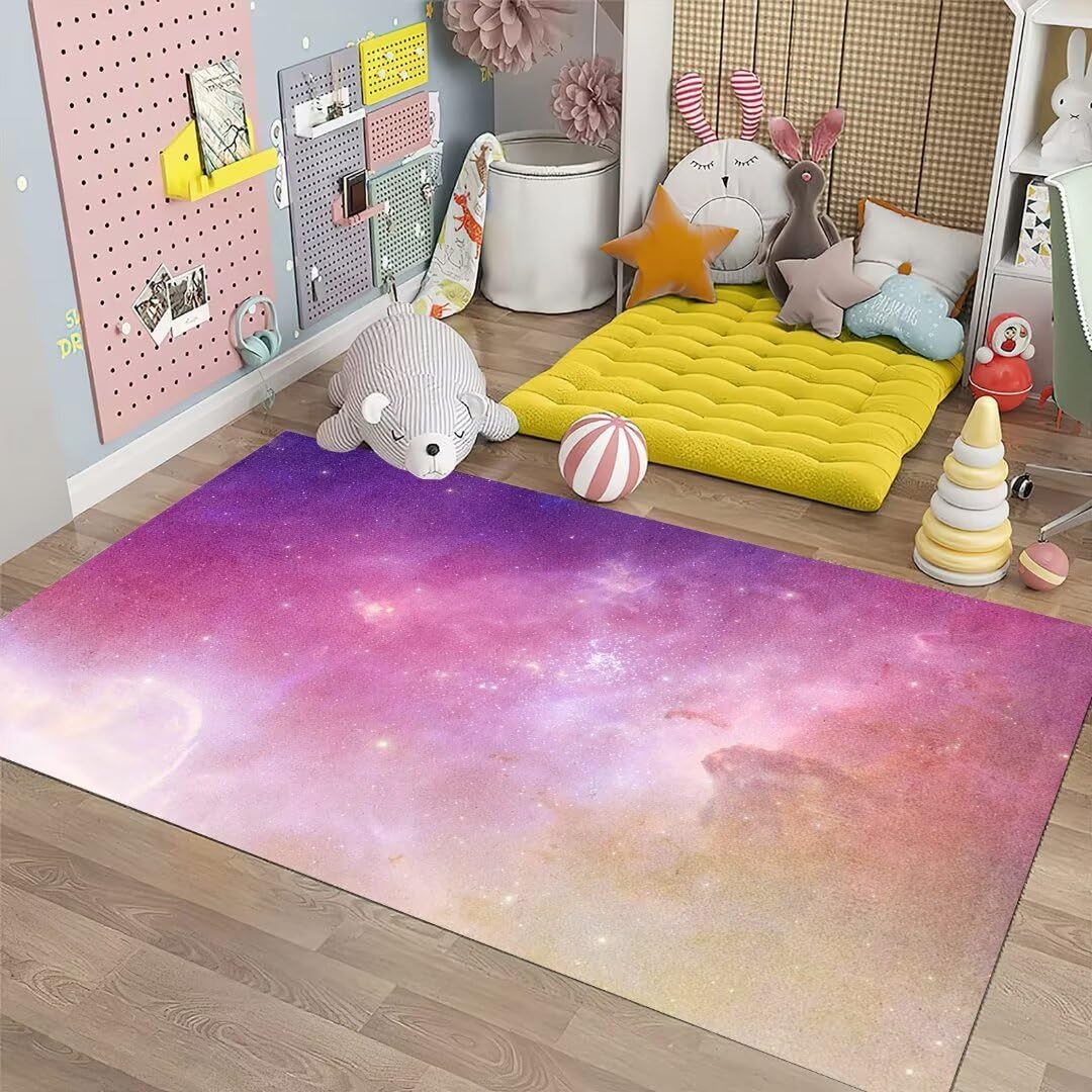 

3D Галактика Ковер Космос Кухонный Коврик для Детской Комнаты Мальчика Нескользящий Ковер для Ползания в Детской Игровые Коврики для Столовой 40x60cm