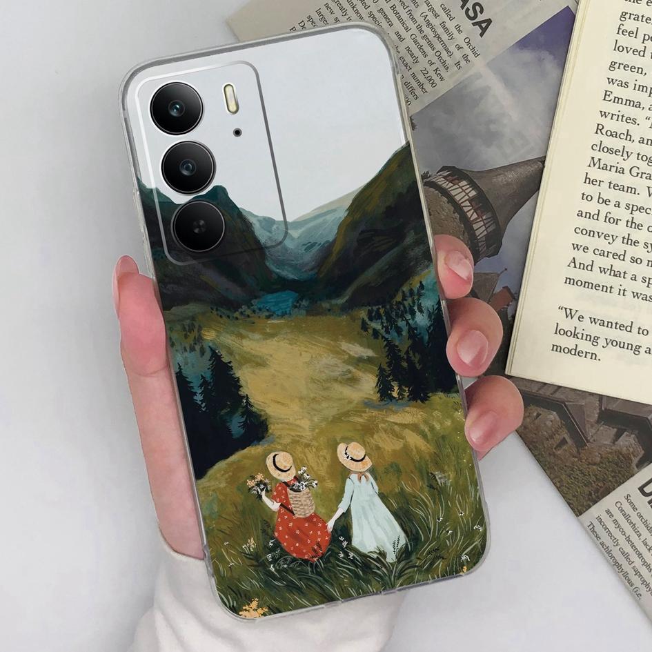 Huse de Telefon Pentru OPPO Realme 13+ C75 Neo7 Find X8 Pro Reno 13 Pro 13F P1 Speed Lucky Girl Silicon Moale Transparent Anti-Alunecare Huse Spate Pentru Oppo Shell Capa