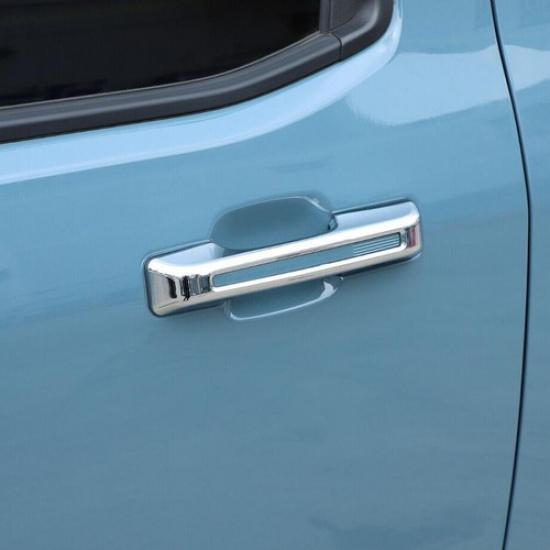 4P Car Door Handle Trim Cover For Ford Maverick -2024 Accessories ABS Chrome