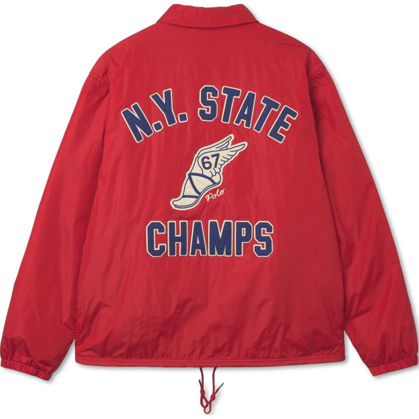 Polo Ralph Lauren SS24 Water-Repellent Coach Jacket With Embroidered Logo Print Men Jacket MNPOOTW16021329-600