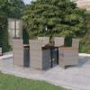 VidaXL Garden Dining Set with Cushions 7 Pcs Grey, 81 Kg