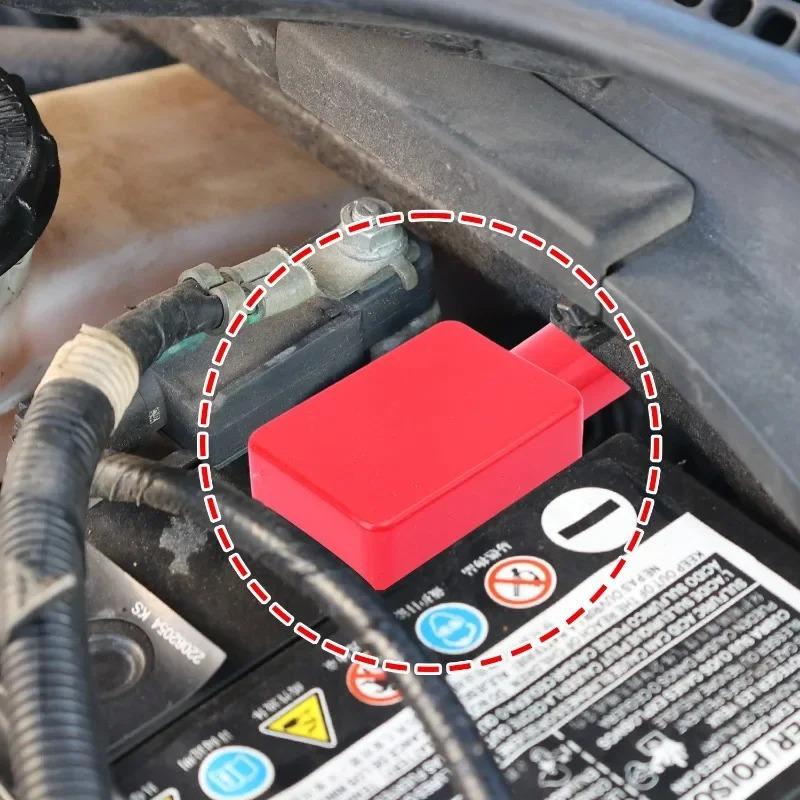 Car Battery Terminal Covers Red Black PVC Anti-Corrosion Insulator Protector Caps for Positive Negative Pole Anti-Short Circuit
