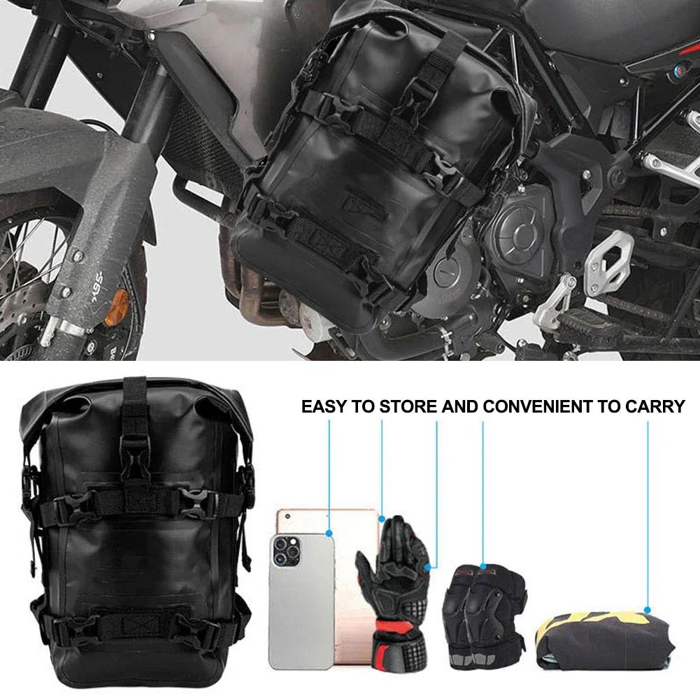 1/2PC Motorcycle Bumper Bag For BMW R1200GS R1250GS ADV For HONDA NC750X CB500X Waterproof Crash Bars Bag Bumper Repair Tool Bag
