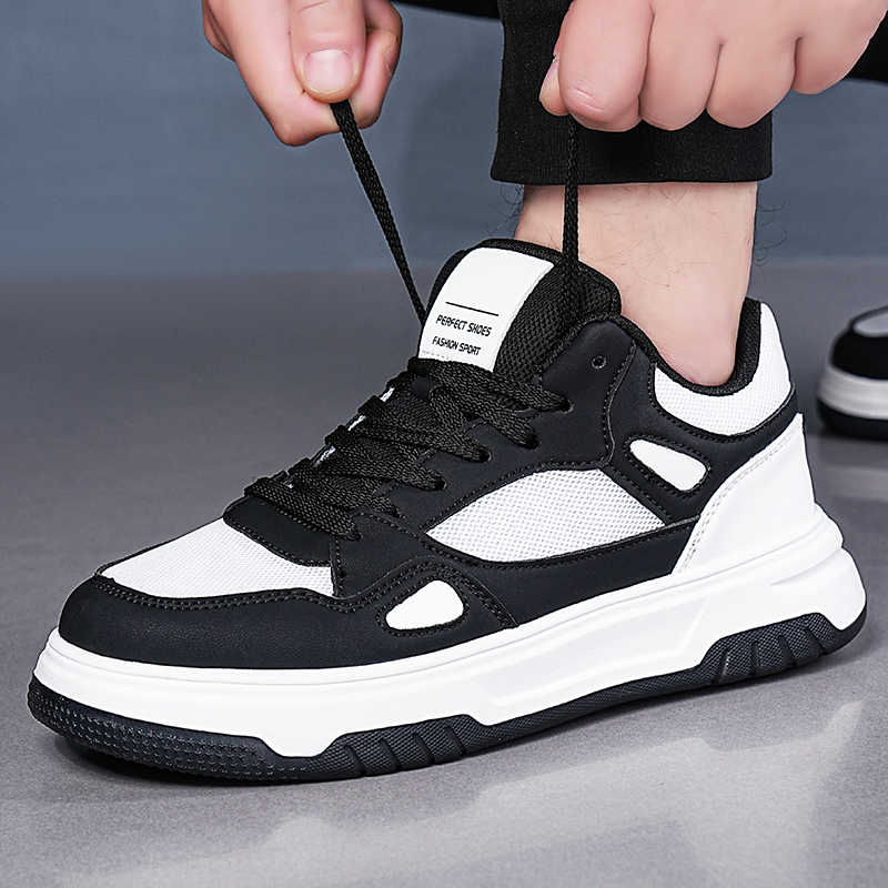 Fashion Natural Leather PU Leather Basketball Tennis Men Casual Shoes Man Cheap Sneakers Men Sport High-tech Retro Fashionable