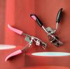 In Stock: Chrome Peach Heart Handle Wide-Angle Portable Mini Eyelash Curler - Beauty Tool