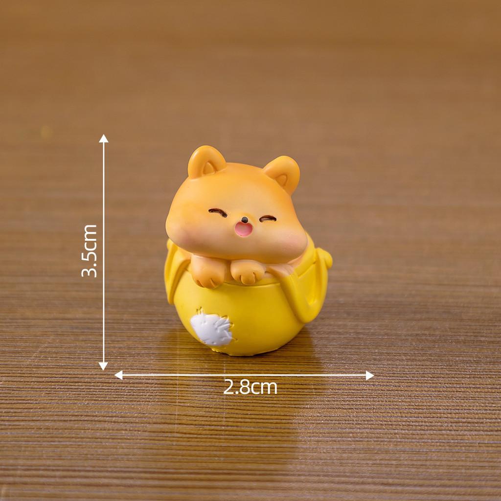 Creative Resin Fat Cat Figurine Blind Box Cute Desk And Car Decoration