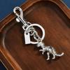 3D Lucky Cat & Dinosaur Metal Keychain - Promotional Gift Keyring Pendant