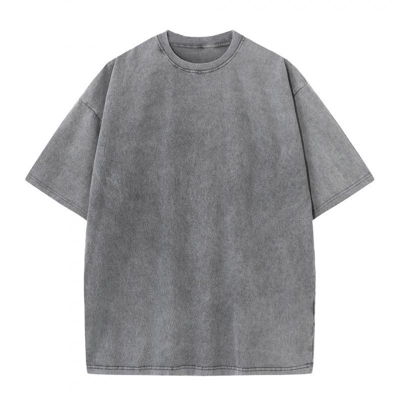 230g Pure Cotton Drop Shoulder Vintage Batik T-Shirt, Short Sleeve, Oversized, Custom Print Logo.