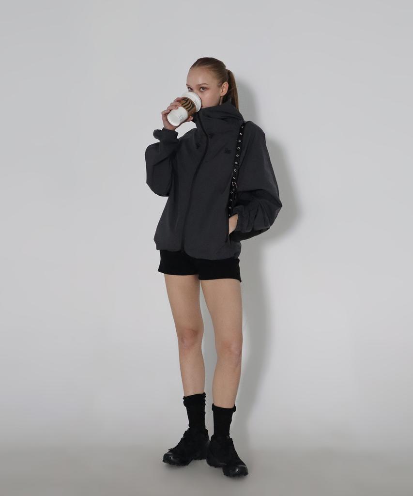 Chicks Daily Windbreaker Charcoal