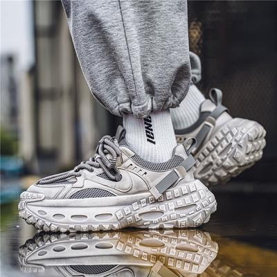 Fashion New Classic Men's Sneakers Fashion Versatile Breathable Casual Shoes Outdoor Height Increasing Thick Bottom Sports Running Shoes