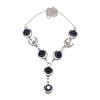 Tanzanite Quartz Gemstone Women's Unisex Jewelry Necklace Set 18-20''