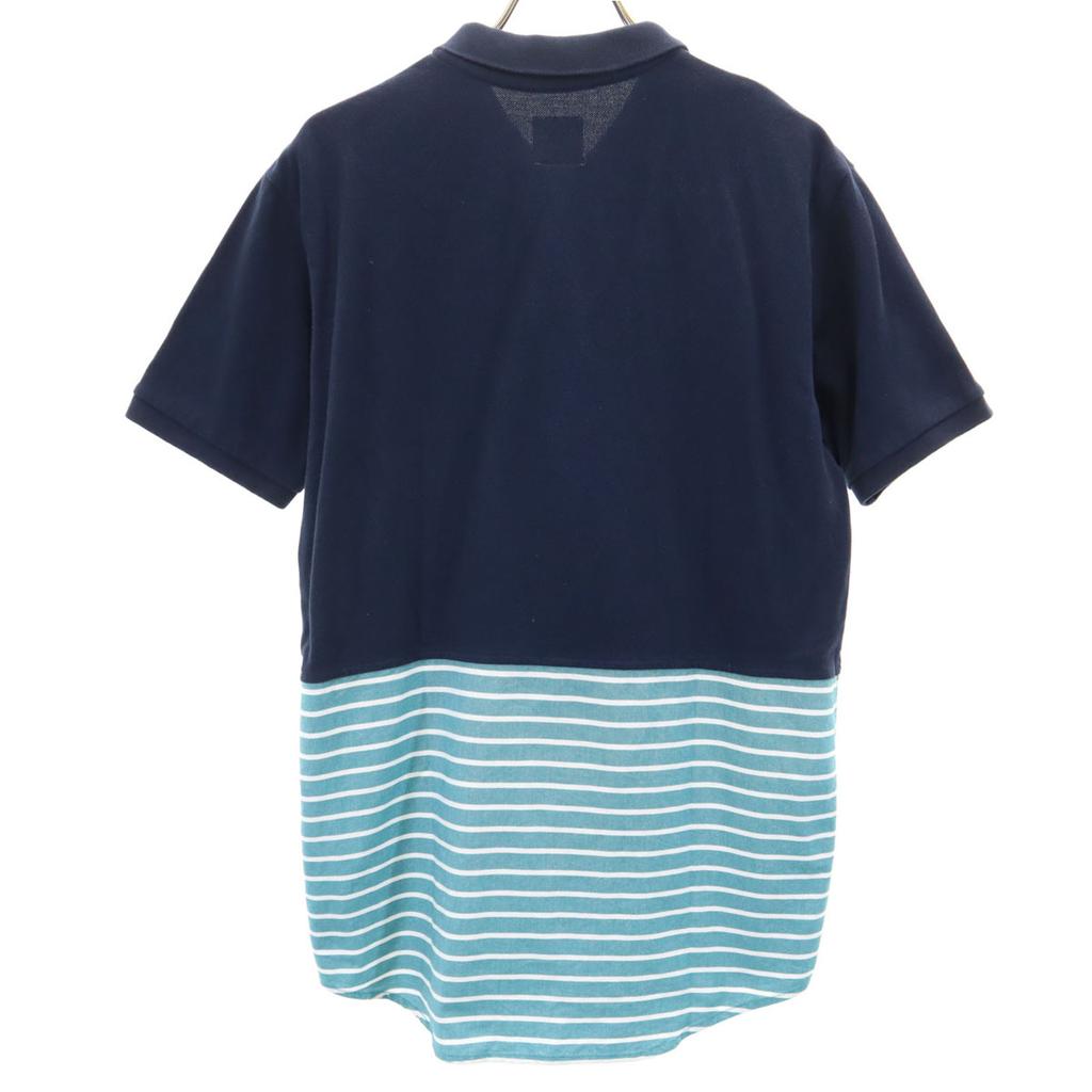 Mr.GENTLEMAN made in Japan Border Pattern Short sleeve Polo shirt M Fawn Men's Used