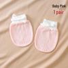 Pure Cotton Baby Anti-Scratch Mittens for Newborns 0-3 Months, All-Season, Thin Style for Spring & Autumn