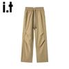 izzue it Men's Ice Silk Straight-Leg Casual Pants