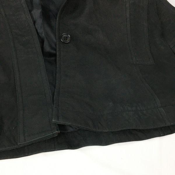 MISS ALICE Sheepskin Leather Coat Women M Black(USED)