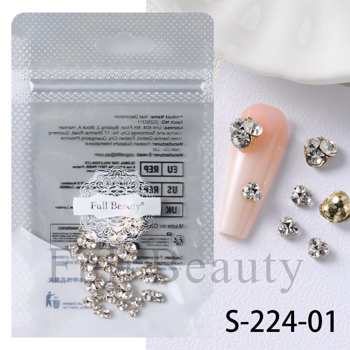 

New Nail Art Jewelry Mixed Shiny Pile Diamond Nail Art Bag Jewelry