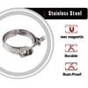 304 Stainless Steel 2.5" 3" 3.5"Inch 63 76 89mm Quick Release V Band Clamp Only For Flange Turbo Exhaust Pipe Vband Clamp