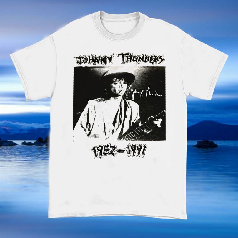 Singer Johnny Thunders T-shirt White Size S To 5XL S