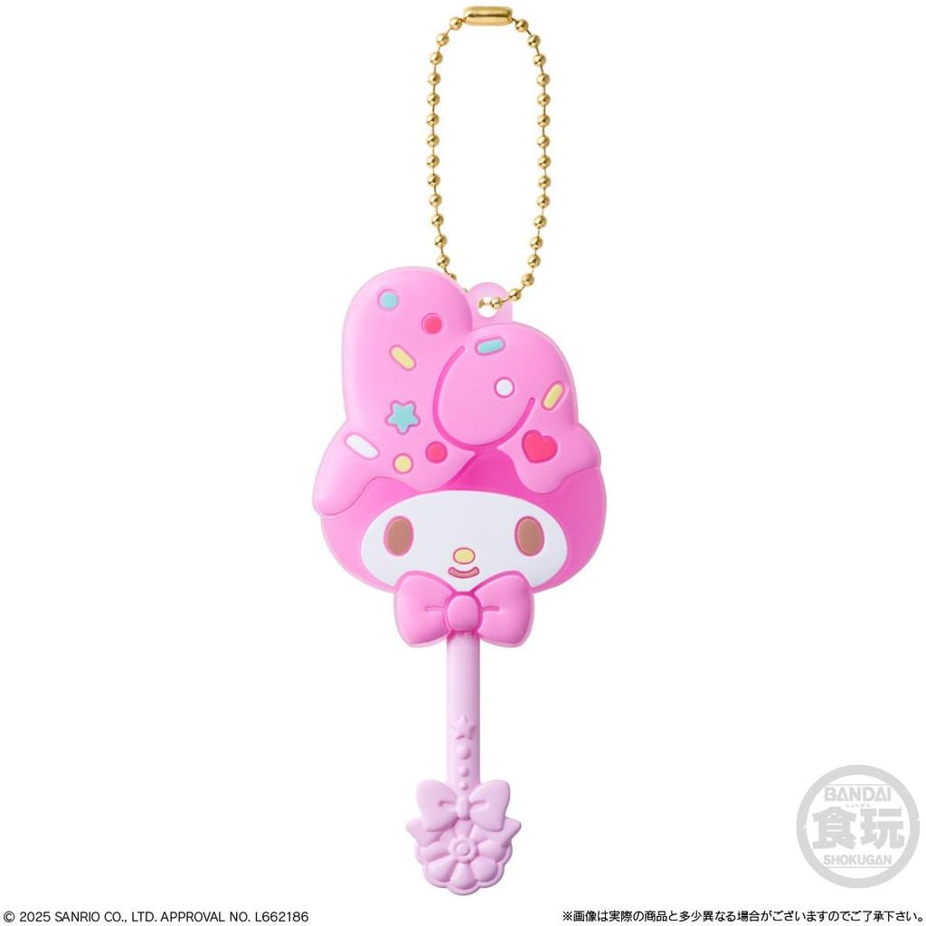Bandai Lizak Cukierki Postacie Sanrio Cukierki do żucia Zabawki Zestaw Zawieszek, Guma do żucia, (Pole 12)